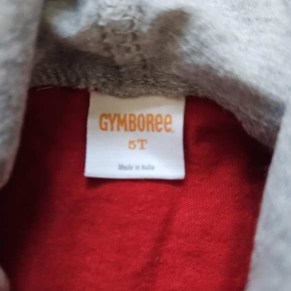 Gymboree Santa’s Cookie Tester Kids Hoodie – Red & Gray, Size 5T - Picture 3 of 3
